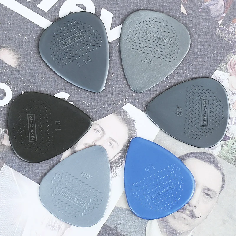 Dunlop Max Grip Nylon Standard Guitar Pick Plectrum Mediator 449R 0.6/0.73/0.88/1.0/1.14/1.5mm Guitar Accessories