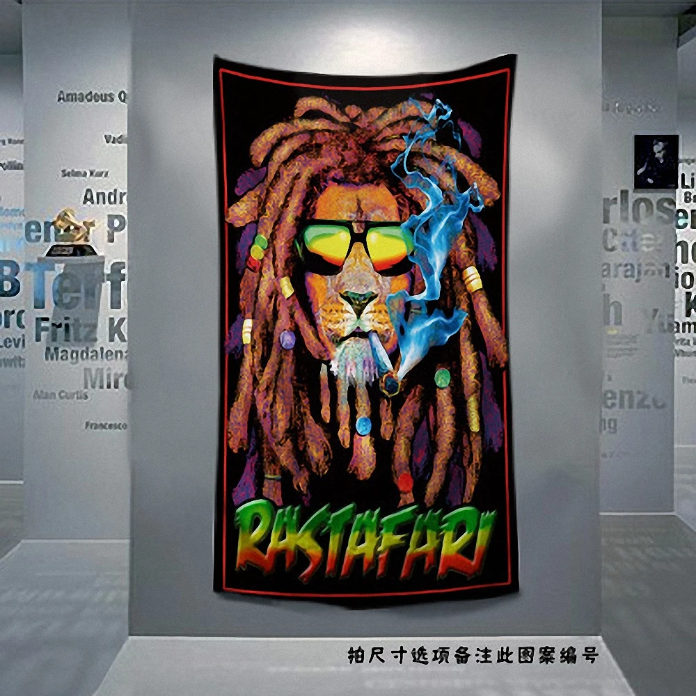 

Hip Hop\Rock\Thrash Metal\ Reggae Music Gig Poster Large Flag Curtain Banner HD 4 Hole Tapestry Print Cloth Art Room Decoration