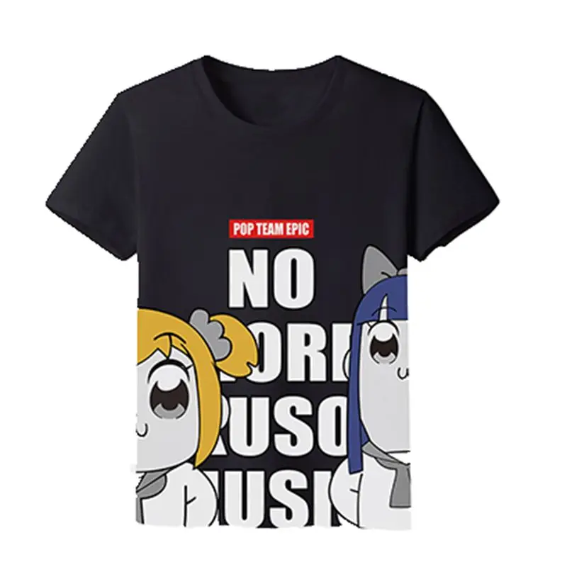 MGFHOME Anime JK Cute POP TEAM EPIC Cosplay Popuko Pipimi Funny Summer T-Shirt Women Men Tops Tee Short Sleeve Shirt t shirt