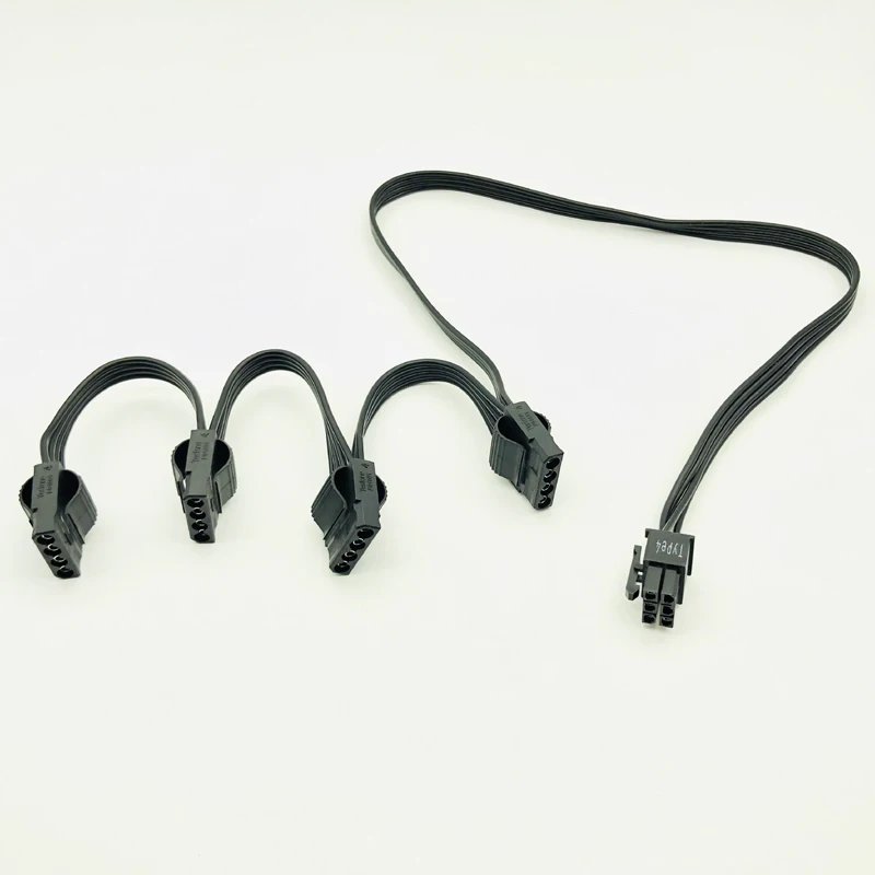 Port d'alimentation PCI-e 6 broches mâle 1 à 4 broches Molex, multiplicateur de câbles, pour CORSAIR RMx Series RM1000x RM850x RM750X RM650x RM550x