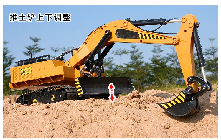 Nieuwe rupsgraafmachine Draadloze bediening Vrachtwagen Sluitingen Auto Mechanisch en elektrisch speelgoedmodel Plastic afstandsbediening 2021