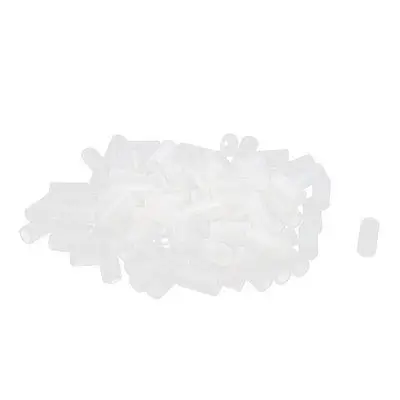 1000 Pcs Nylon Cylinder LED Spacer Holder Support Outer Dia. 4mm x 8mm Clear