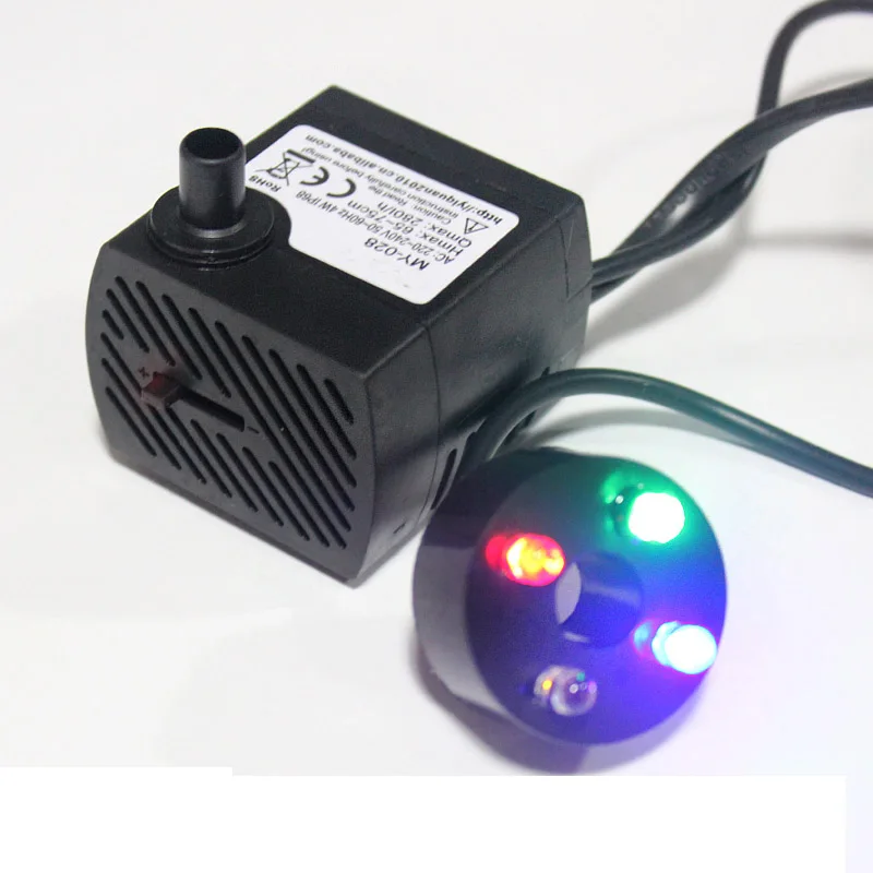 

Погружной насос MY Micro, 220 В, 2-60 Вт, водяной насос для аквариума, 160-3500 л/ч, головка, 4 м, искусственный вооруженный насос, охлаждающий вентилятор и компьютер