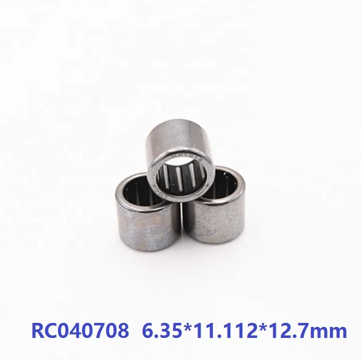 

50pcs/lot RC040708 1/4"x 7/16"x 1/2" Inch Size One Way Clutch Needle roller Bearing 6.35*11.112*12.7mm