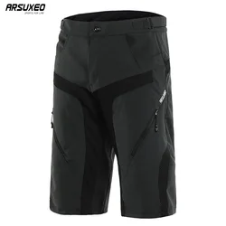 Pantaloncini da ciclismo per sport all'aria aperta da uomo ARSUXEO pantaloncini da MTB in discesa pantaloncini da Mountain Bike antiusura resistenti all'acqua 1802