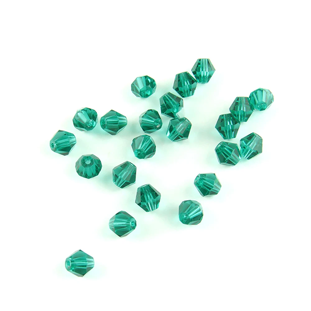 Color Cristal Bicone Beads 8mm Zircon Green 1440pcs/bag for Making Ornament and Accessories