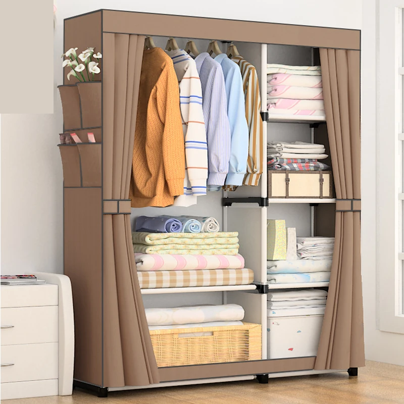 Delivery  normal  DIY Non-woven fold Portable Storage  furniture When the quarter wardrobe  Cabinet bedroom furniture wardrobe