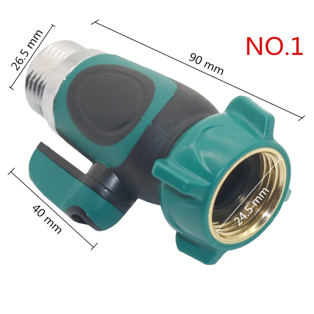 1Pc High Quality Metal 3/4 Inch 2/4-Way Garden Hose Splitter Garden Tap Y-Type Watering Connector Distributor for Outdoor Faucet