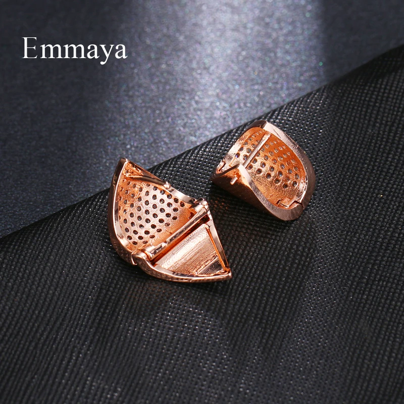 Emmaya Brand Unique Fashion zircon Originality Geometric Jewelry Earrings For Woman Charm Wedding Party Gift