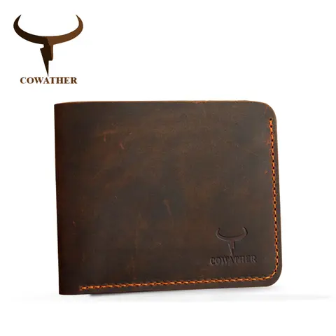 Leather Wallet Men Vintage COWATHER