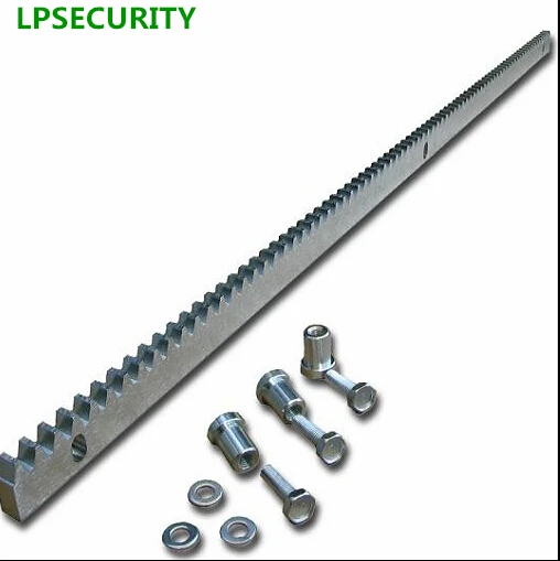 

LPSECURITY sliding gate motor gate galvanized steel gear rail rack 1m per pc