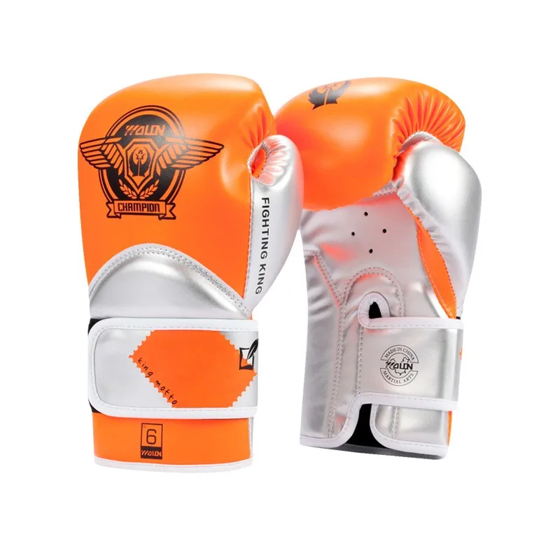 dedicated for Kids Children Karate Boxing Gloves Mitts Sanda Karate Sandbag Taekwondo Protector Gloves MMA Muay Thai 6oz bok