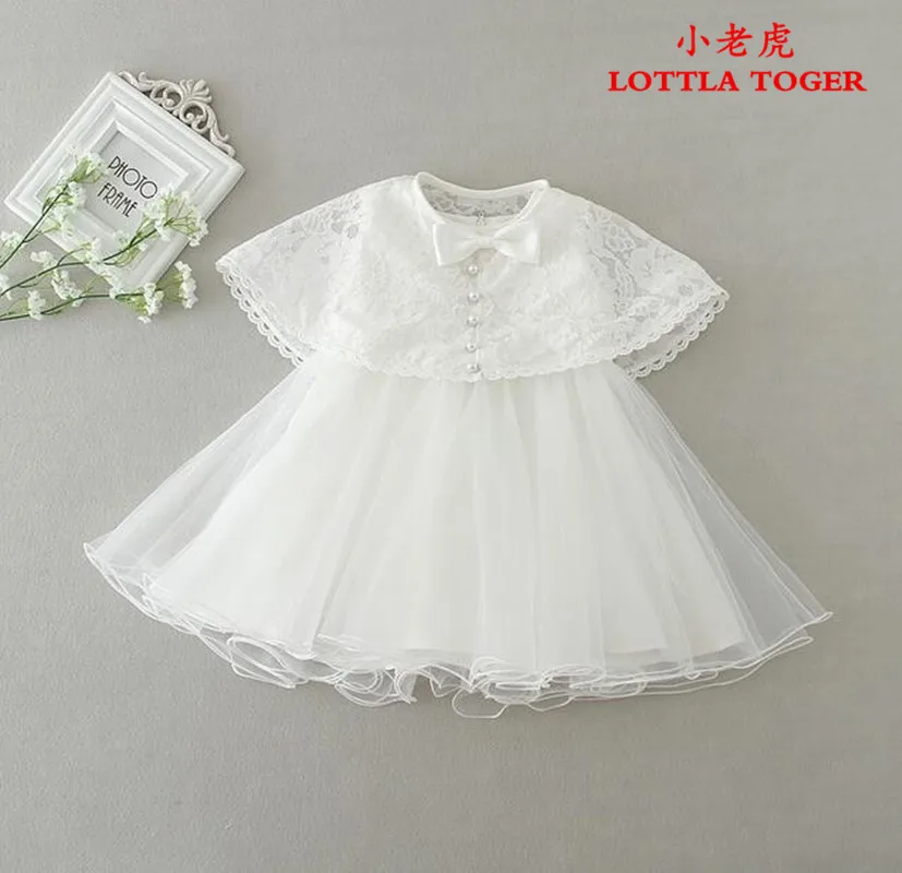 

2 pcs/set baby girl dress vintage baby Christening dresses 1 year birthday girl party dress newborn kids christmas clothing