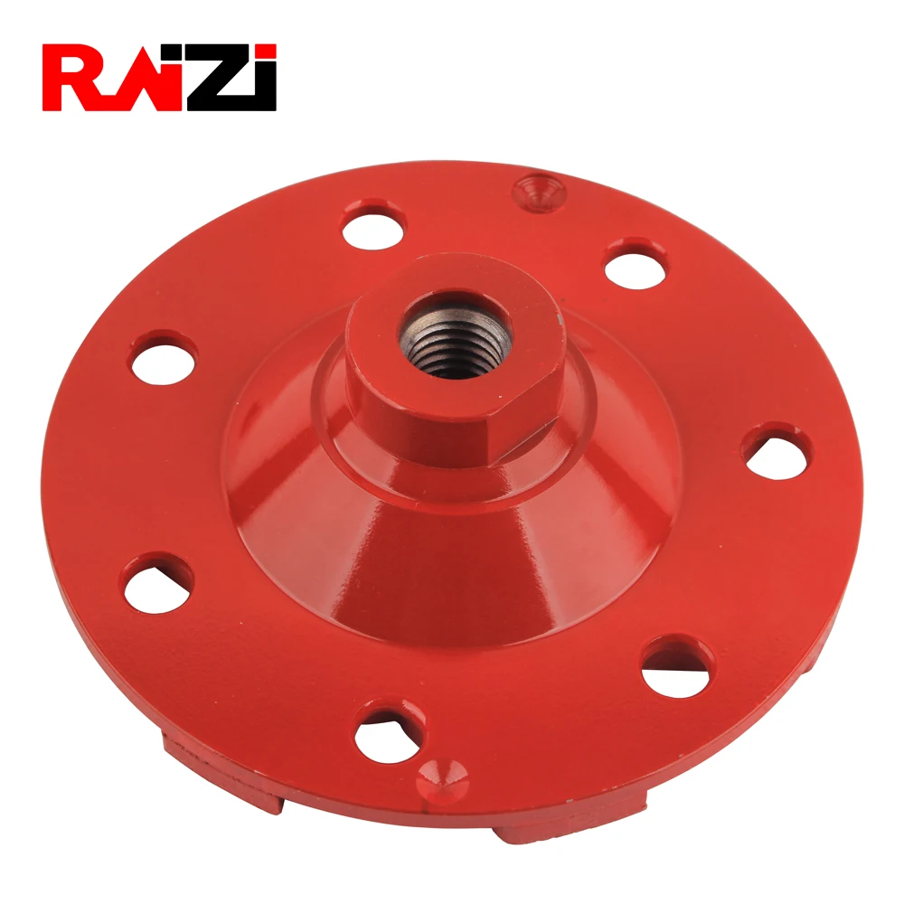 Raizi 125/180 mm best concrete grinding wheel for angle grinder #60 industrial professinal metal bond diamond grinding cup wheel