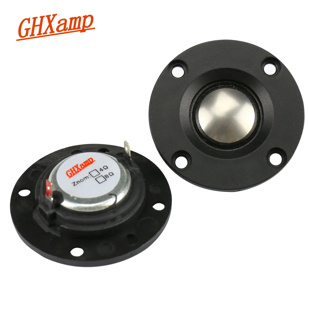 GHXAMP 2 Inch 20core Tweeter Titanium film Speaker 4ohm 12W Dome Neodymium Treble Desktop Home Theater Speaker DIY 51.5mm 2pcs