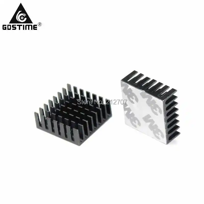 100 PCS Gdstime Refrigerador de Refrigeração Do Dissipador De Calor Do Radiador 28mm x 28mm x 11mm dissipador De Calor de Alumínio 28x28x11mm