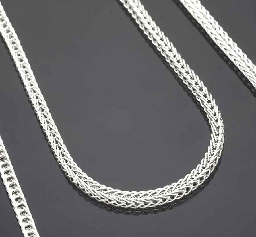 100Pcs Wholesale 16-30 inches Jewelry Lot 925 Silver color