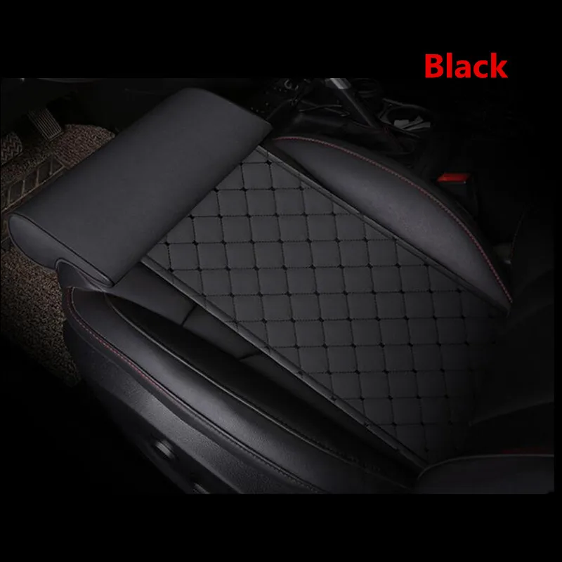 1pc Automobile Seat Leg Care Pillow General Car Seat Thigh Support Extension Leather Pad Easy  Pain Foam Cushion Brown Black