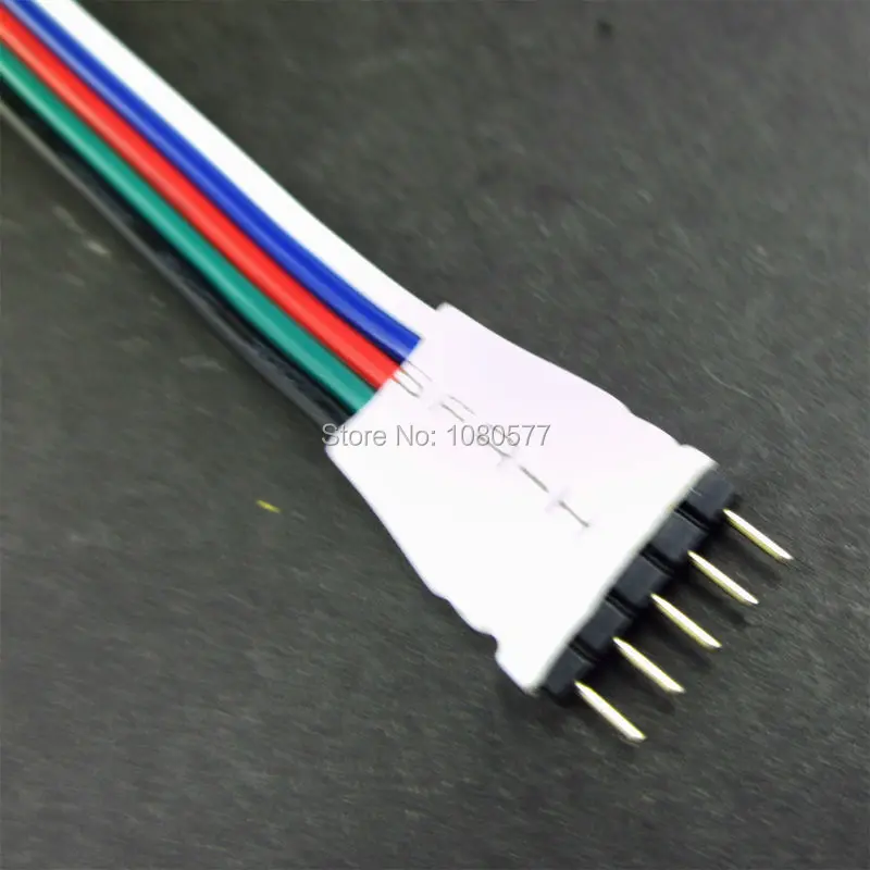 20pcs 5 pin LED strip connector 13mm length with male needle for RGBW RGBWW 5050 SMD led flexible strip