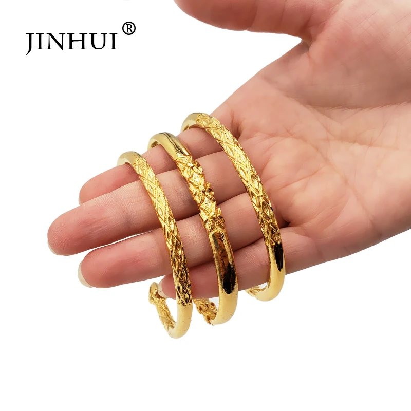 Men individuality viking Gold Color Bangles for Women Bride Wedding Bracelets Ethiopian/France/African/Dubai Jewelry gifts