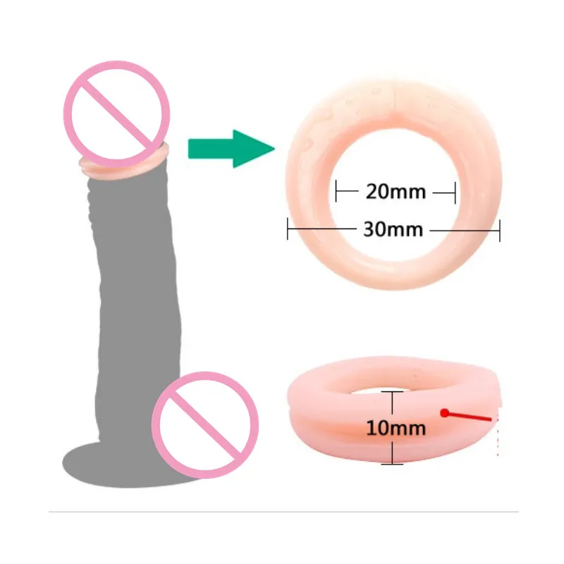 3Pcs/Set Foreskin Correction Cock Rings Glans Prevent phimosis Correction Silicone Penis Rings  Adult Sex Products For Men