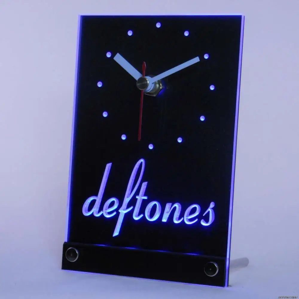 tnc0036 deftones Punk Muisc Bar Beer Table Desk 3D LED Clock