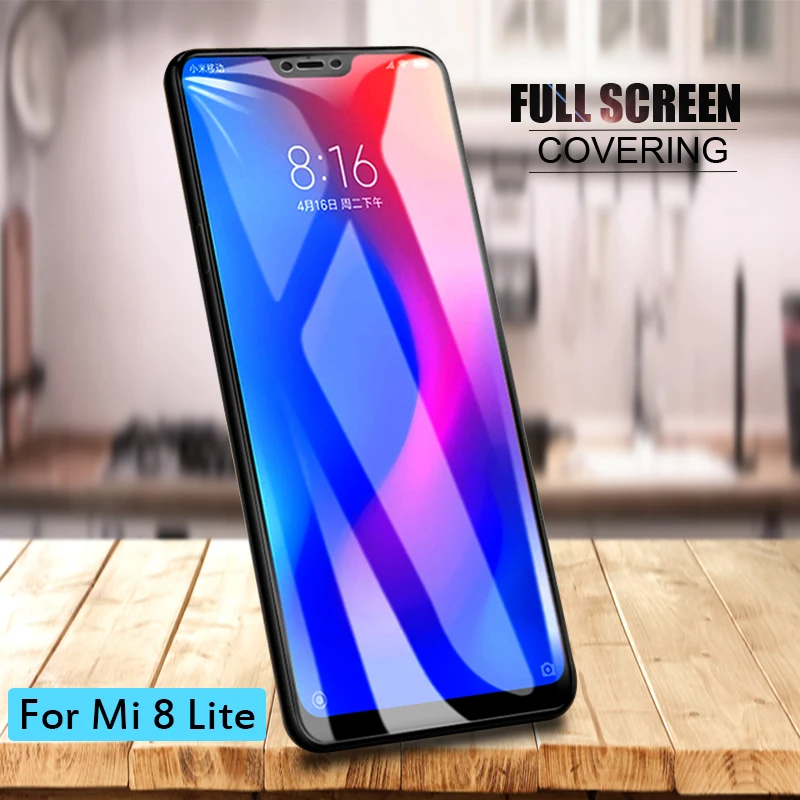 

Nicotd Protective Tempered Glass For Xiaomi 8 lite 6 6X Note 3 full cover Screen Protector For Xiaomi Mi 8 8SE 5X A2 lite film