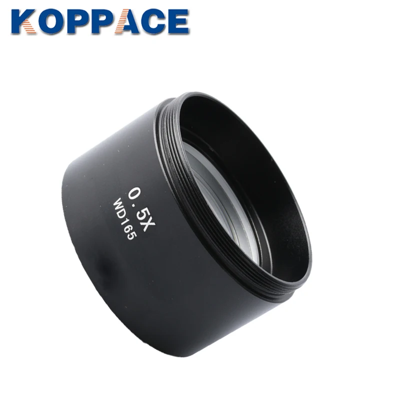KOPPACE 0.5X مجهر ستيريو بارلو عدسة 165 مللي متر العمل المسافة المجهر الهدف عدسة 48 مللي متر حجم التثبيت