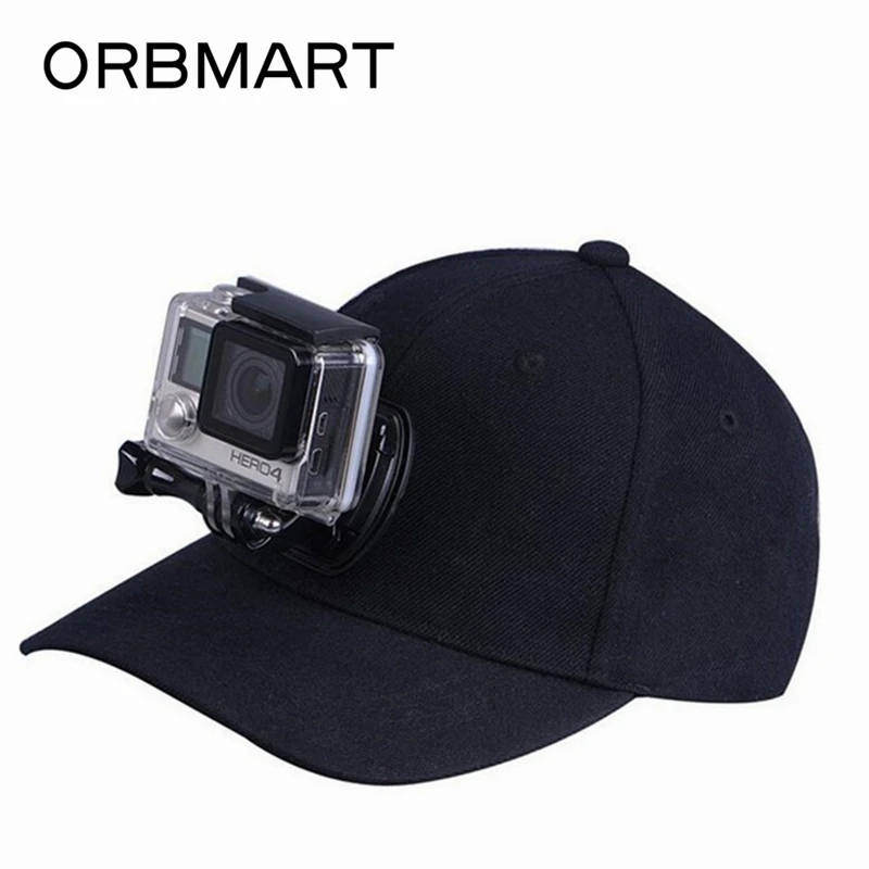 

ORBMART Sport Camera Cap Adjustable Canvas Sun Hat Cap For Gopro 7 6 5 4 4+ 3 SJCAM SJ4000 SJ6000 Xiaomi Yi 2K Soocoo Eken H9 4k