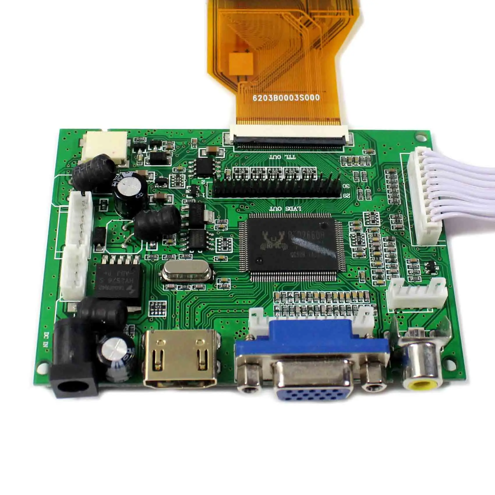 8 بوصة 800x480 AT080TN64 مع لوحة اللمس VS080TP-A5 + HD MI VGA 2AV وحدة تحكم بشاشة إل سي دي مجلس VS-TY2662-V1