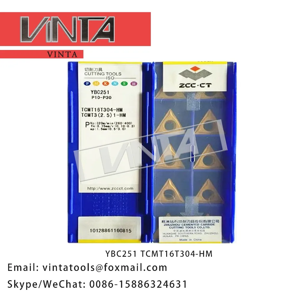 

High quality YBC152 YBC252 YBM251 YBC251 YBD152 YBC351 TCMT16T304-HM cnc carbide turning inserts