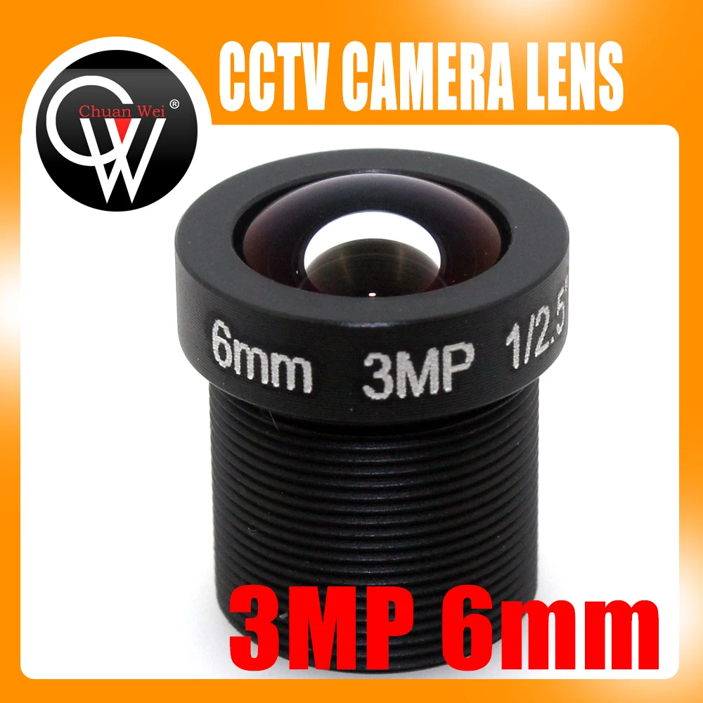 5pcs/lot 3MP 6mm lens HD 3MP lens CCTV Board Lens For CCTV HD Security ip Camera Free Shipping