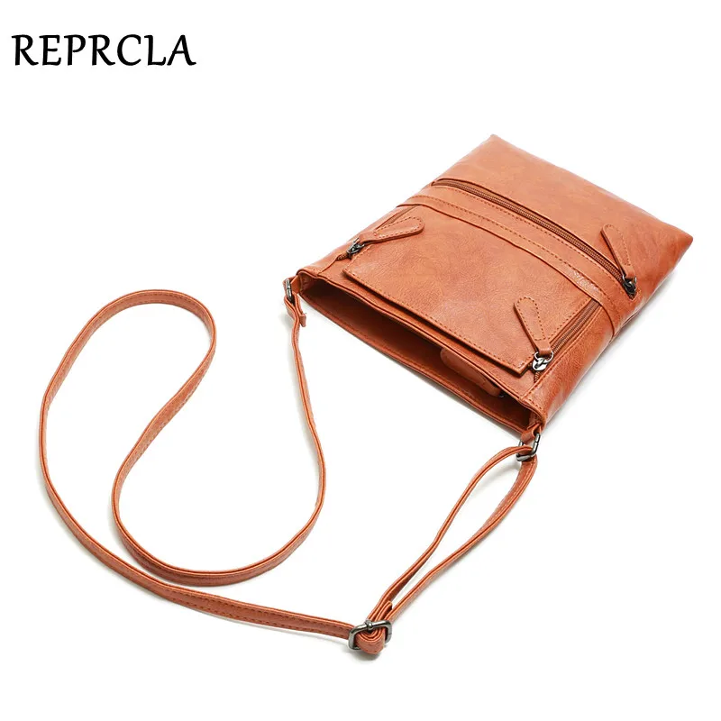 REPRCLA Vintage Crossbody Bags for Women Messenger Bags High Quality Leather Handbag Female Shoulder Bag Bolsa Feminina