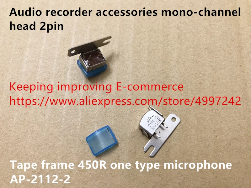 Hot spot audio recorder accessories mono-channel head 2pin tape frame 450R one type microphone AP-2112-2 sensor switch