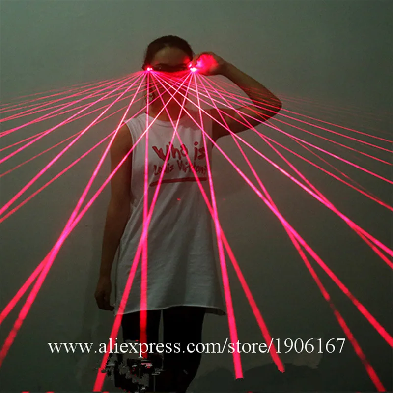 

New Design Christmas Red Laser Show Glasses For Club DJ Decoration Laserman Glasses Stage Performance Party Supplies Sunglasses