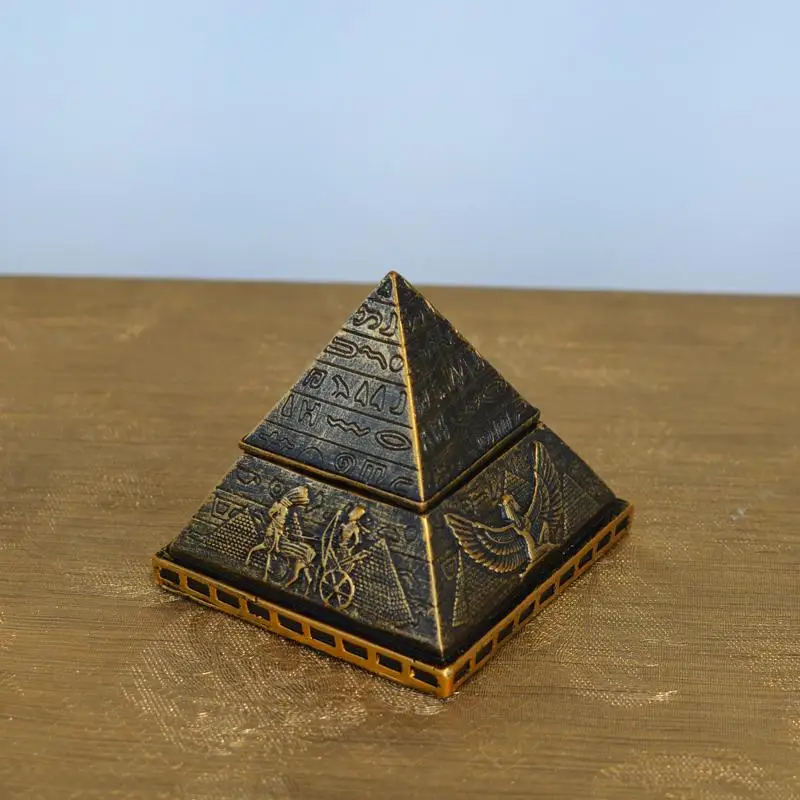 Ancient Egypt Khufu Pyramid Model, Creative Small Ornaments, Home Decoration Crafts, Jewelry Box Gift, Personality