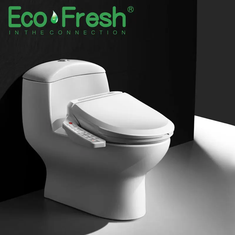 Imagem -02 - Ecofresh-assento Inteligente para Banheiro Elétrico Cobertura para Bidê Banho Limpeza a Calor Massagem a Seco Cuidados para Crianças e Adultos