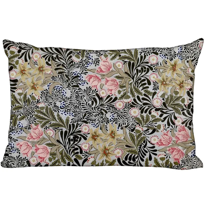 

Custom William Morris New Arrival Rectangle Pillowcases Zipper Custom Pillow Cover Wedding Decorative Christmas Gift