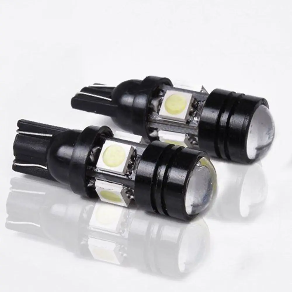 JX-LCLYL 1pc T10 W5W 196 168 LED 12V 20W Car Width Light Bulb With Projector Lens