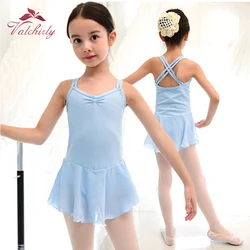 Girls Ballet Dance Dress Tutu Leotard Kids Wear Children Performance Costumes Ballerina Skill Use Soft Lace Skirt