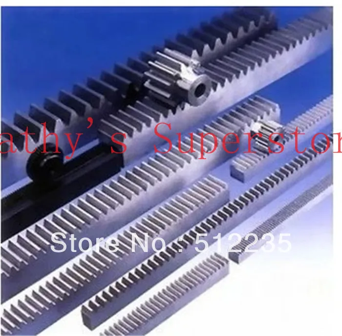 

2pcs 1M 1.0 Mod 10*10*1000mm rack+ 2pcs 1mod 17teeth gear Gear rack Precision cnc rack (straight teeth) Toothed rack