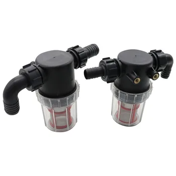 Transparente 50 Malha Filtragem fina Filtro de água com 20mm, 25mm Farpado Agricultura Ferramentas Jardim Irrigação Filtro