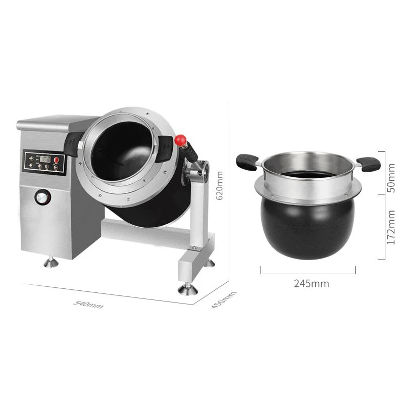 Commercial Electric Stir-Frying Drum Cooking Machine Automatic Multi Cooker Wok Intelligent Robot Cooking Machine