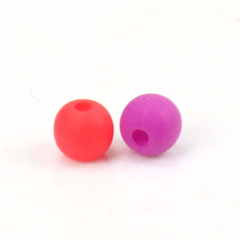 6 8 10mm mixed Matte Fluorescent Acrylic Neon Seed Spacer Beads For Jewelry making Diy YKL0219