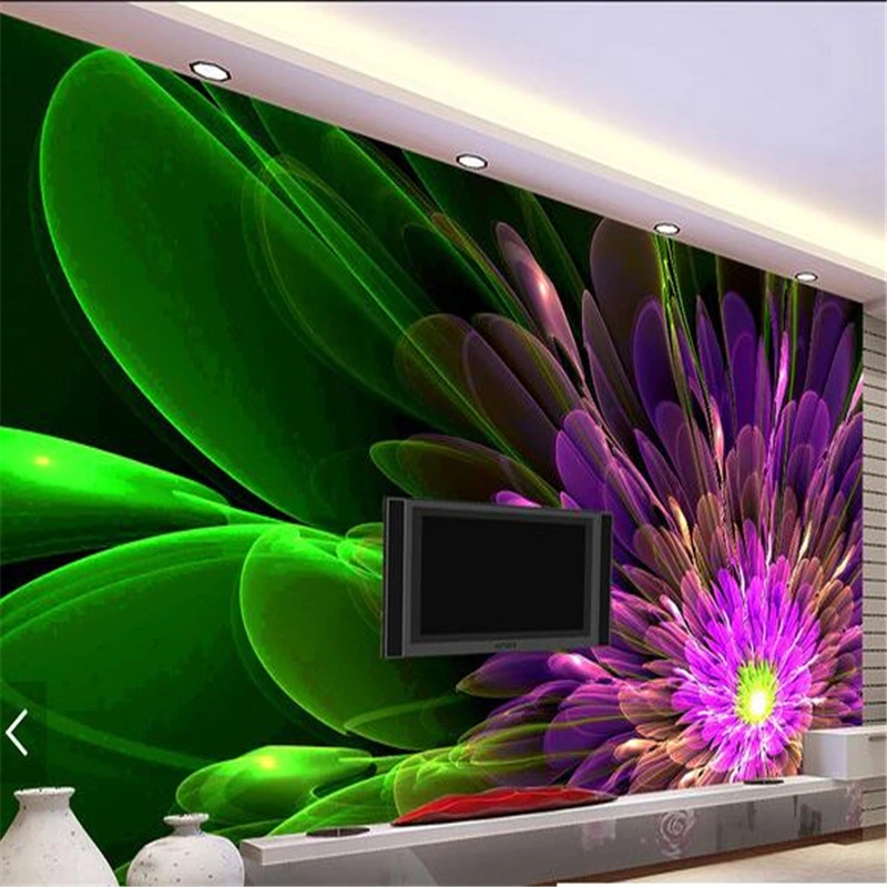 beibehang Gorgeous special effects TV backdrop decorative painting abstract flower,wallpaper for walls 3 d,papel de parede