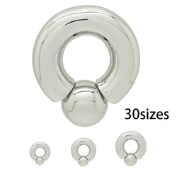 4 mm to 12 mm thick stainless steel piercing ring body jewelry nipple genital large gauge piercing  piercing ring