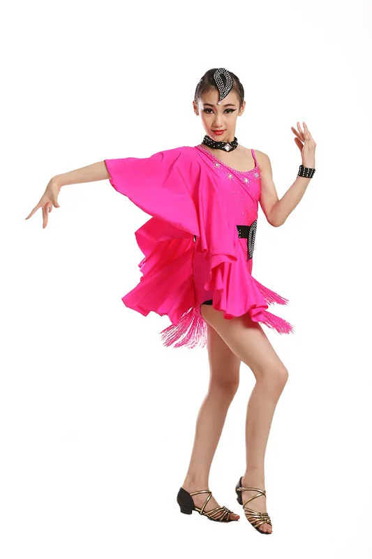 Cô gái Sexy Nhảy Latin Váy cho Compeition Trẻ Em Phòng Khiêu Vũ Hiện Đại Dress Tango/waltz/Nhảy chacha Váy