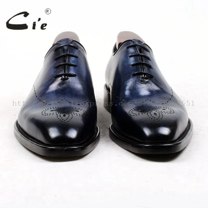 cie square toe whole cut full brogues medallion handmade men shoe bespoke leather shoe genuine calf leather men\'s dress OX448