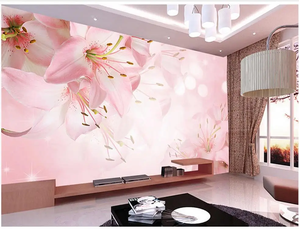 

3D wallpaper flower 3d stereoscopic wallpaper tv backdrop mural wallpaper murals flowers