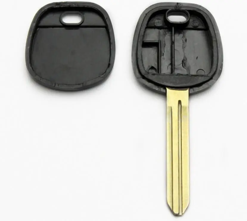 50PCS Replacement Key Blanks Case  For Toyota Transponder Key Shell TOY43 Blade(Can Install TPX1.2 & carbon chip)